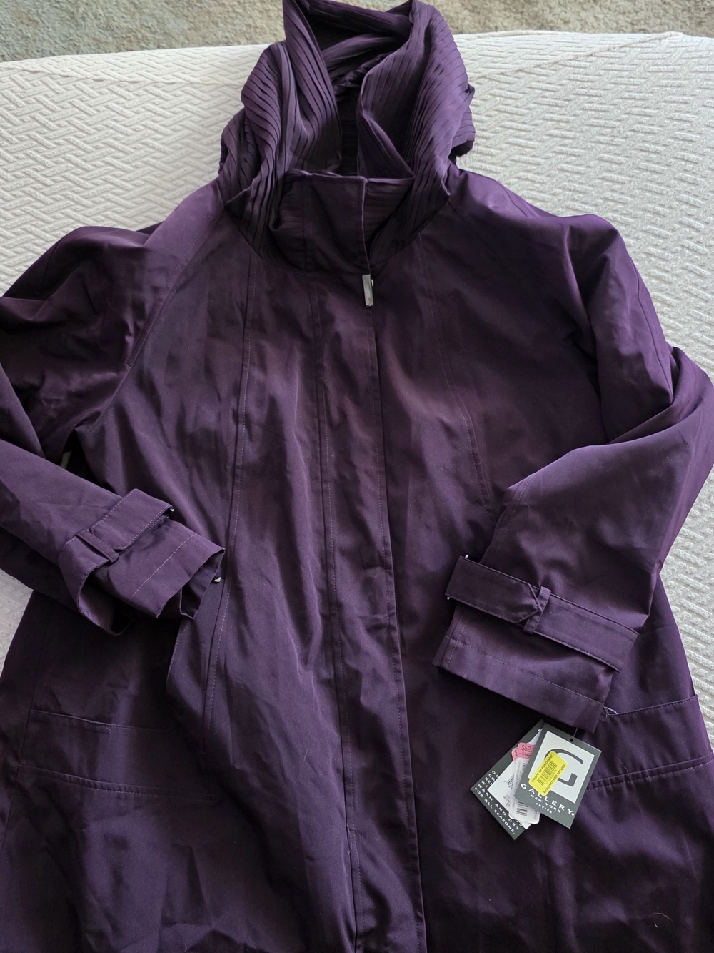 Women’s Deep Purple Hooded Ski Jacket